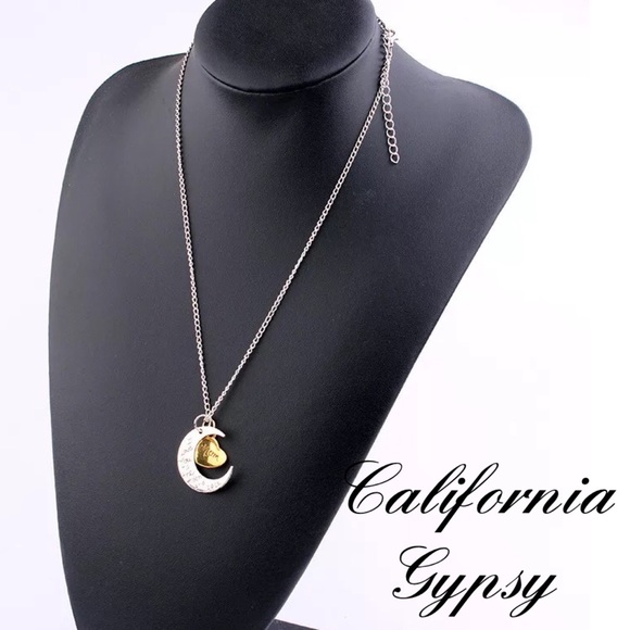 I Love You To The Moon Mom Necklace - Picture 4 of 7